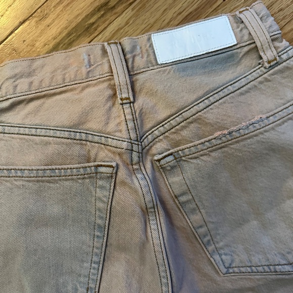 RE/DONE Light Pink Acid Washed Jeans - Size 23 - Excellent Condition - Picture 7 of 7